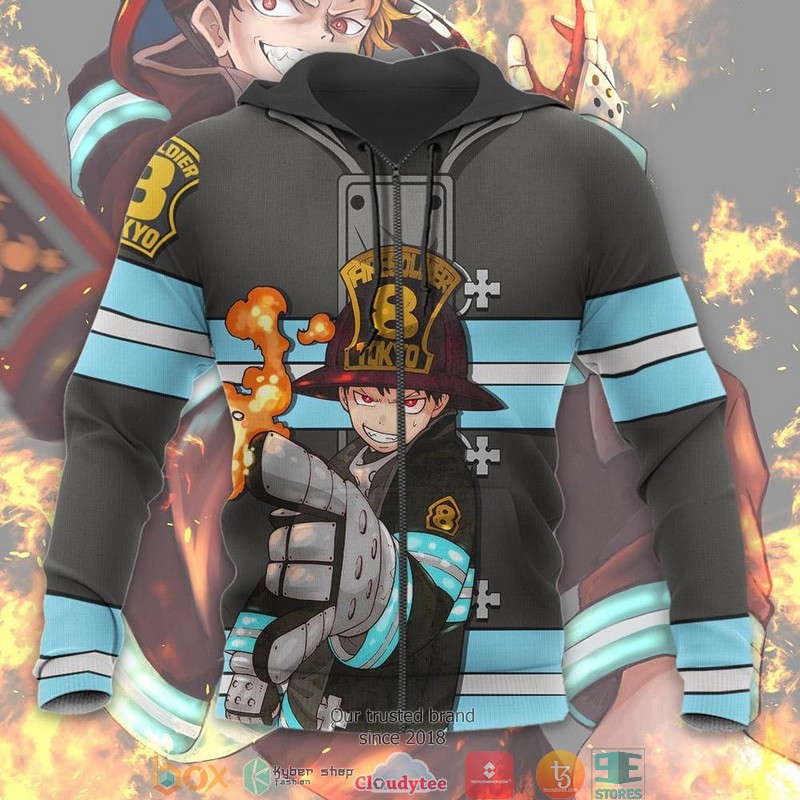 Shinra Kusakabe Fire Force Anime 3d shirt hoodie 1 2 3 4 5 6 7