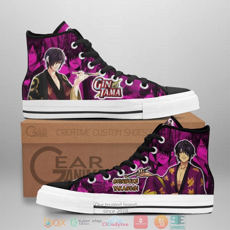 Shinsuke Takasugi Gintama High Top Canvas Shoes