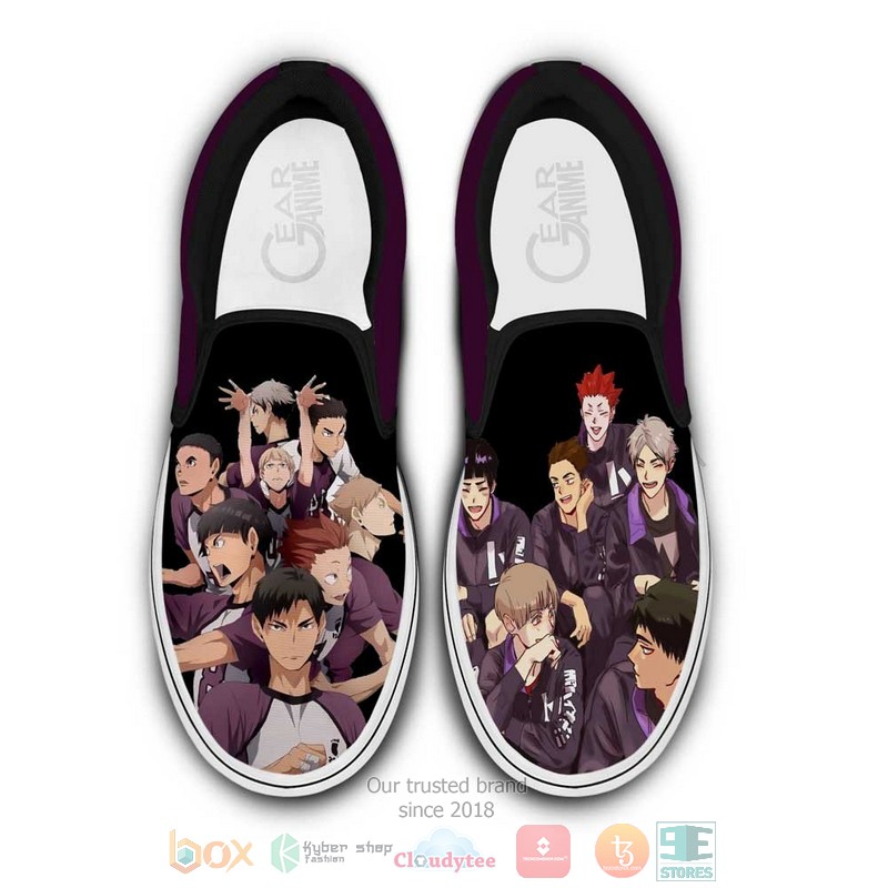 Shiratorizawa Anime Haikyuu Slip On Shoes
