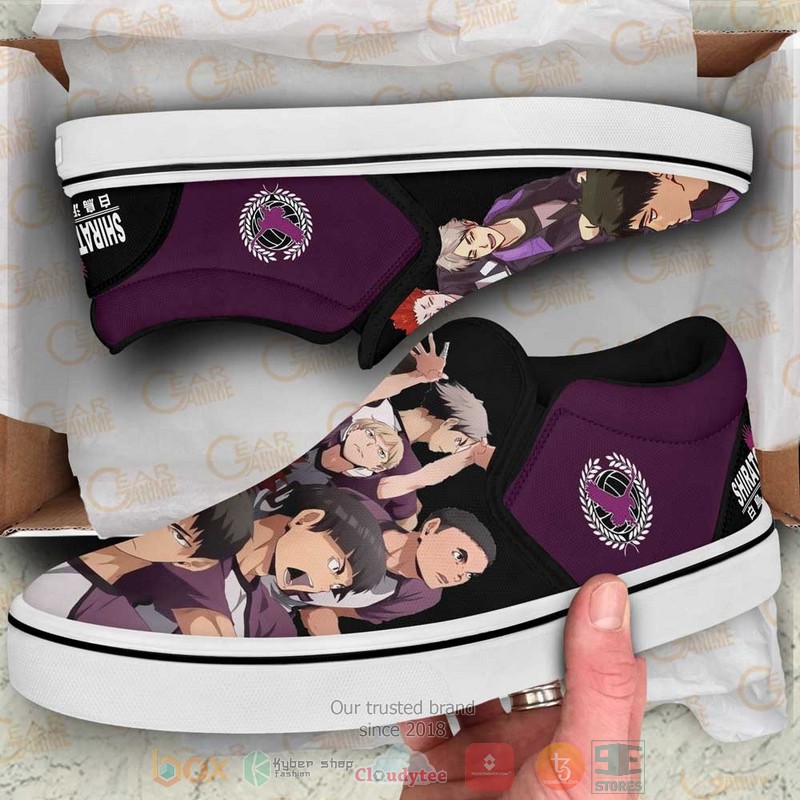 Shiratorizawa Anime Haikyuu Slip On Shoes 1