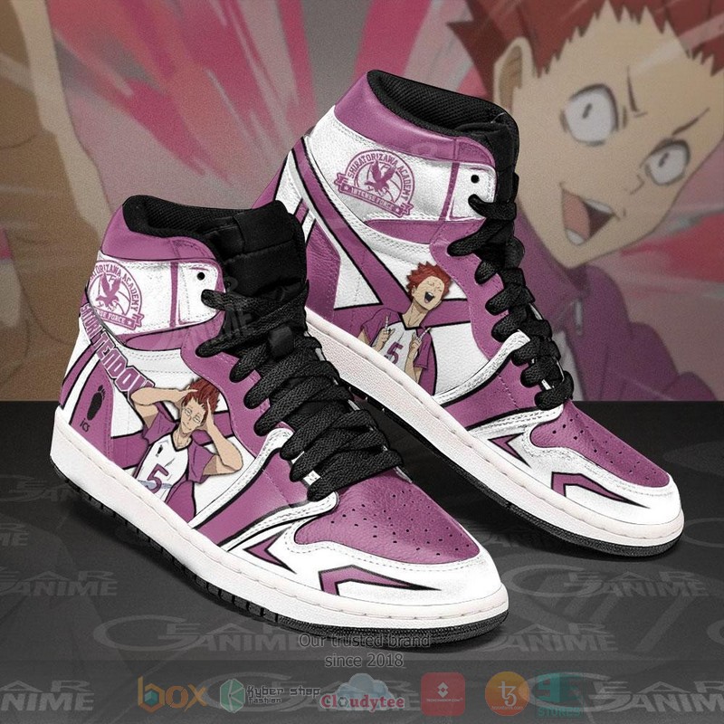 Shiratorizawa Satori Tendou Haikyuu Anime Air Jordan high top shoes 1