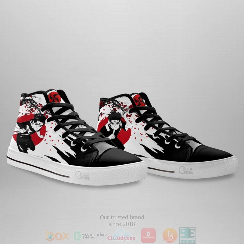 Shisui Uchiha Naruto Anime Japan Style Canvas High Top Shoes 1 2 3