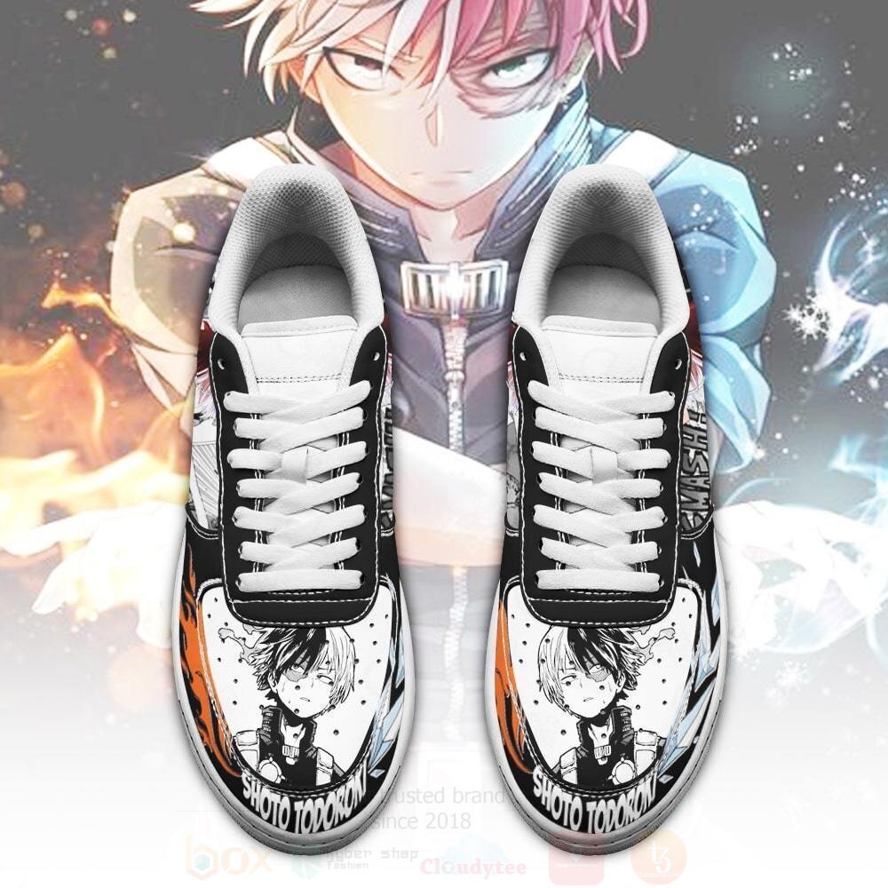Shoto Todoroki Air NAF Shoes Custom My Hero Academia Anime NAF Shoes 1