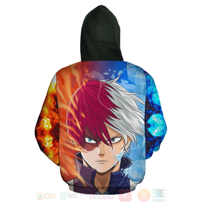 BEST Shoto Todoroki My Hero Academia Anime 3D Hoodie, T-Shirt 3 Shoto Todoroki My Hero Academia Anime 3D Hoodie Shirt 1 2
