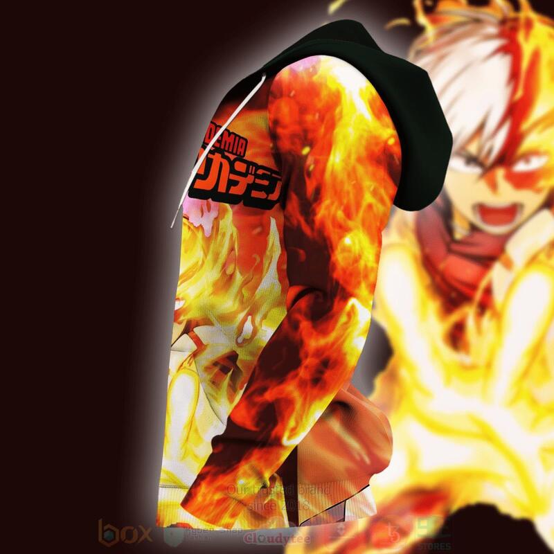 BEST Shoto Todoroki My Hero Academia Anime 3D Hoodie, T-Shirt 4 Shoto Todoroki My Hero Academia Anime 3D Hoodie Shirt 1 2 3