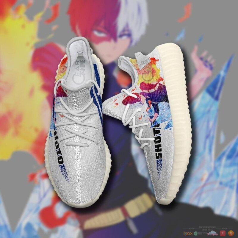 Shoto Todoroki My Hero Academia Anime yeezy shoes 3 Shoto Todoroki My Hero Academia Anime yeezy sneaker 1 2