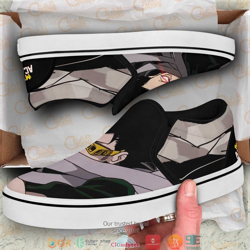 Shouta Aizawa My Hero Academia Anime Slip On Sneakers Shoes 3 Shouta Aizawa My Hero Academia Anime Slip On Sneakers Shoes 1 2