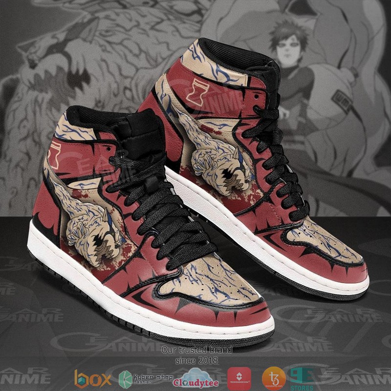 Shukaku One Tail Beast Anime Air Jordan High top shoes 1