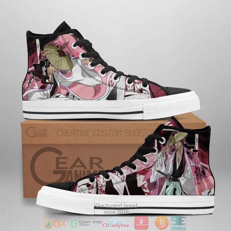 Shunsui Kyoraku Bleach High Top Canvas Shoes