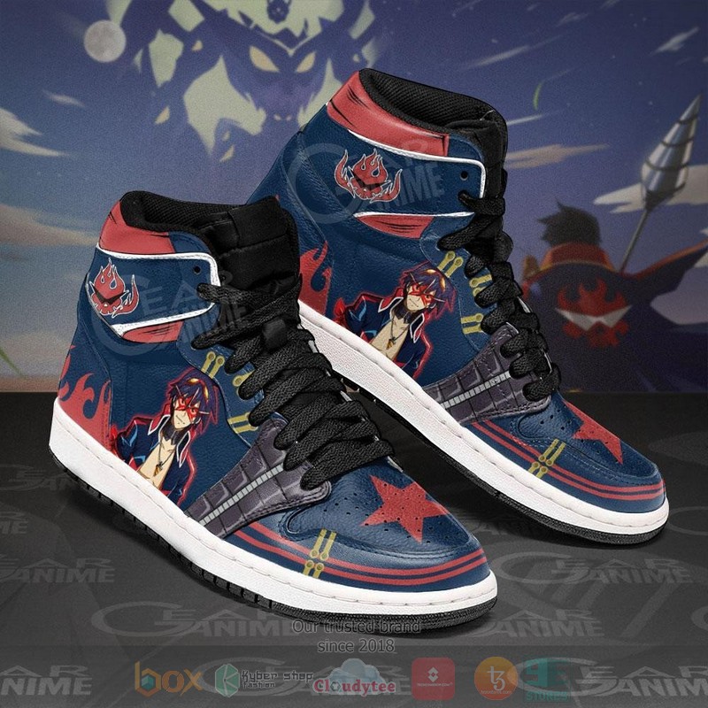 Simon Gurren Lagann Anime Air Jordan high top Sneaker Shoes 2 Simon Gurren Lagann Anime Air Jordan high top shoes 1