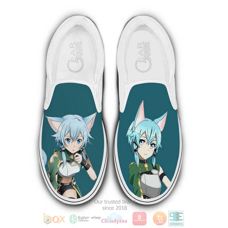 Sinon Anime Sword Art Online Slip On Shoes