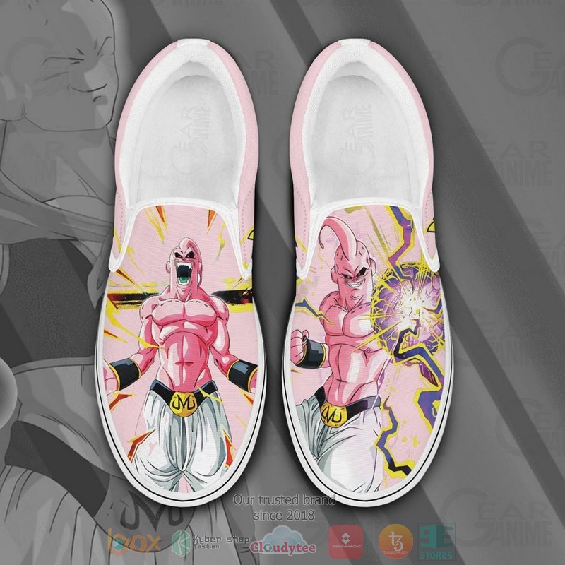 Skinny Majin Buu Dragon Ball Anime Slip On Shoes
