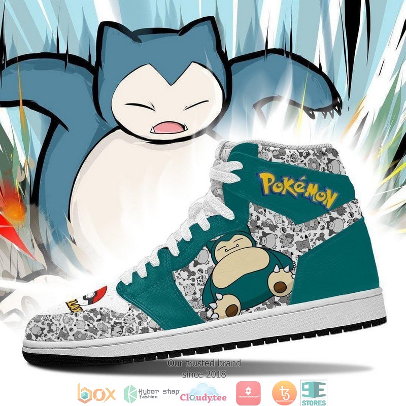 Snorlax Anime Pokemon Air Jordan High Top Shoes 3 Snorlax Anime Pokemon Air Jordan High Top Shoes 1 2
