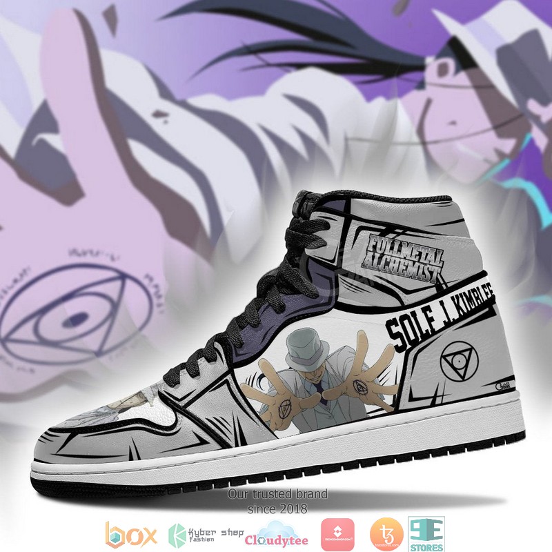 Solf J Kimblee Fullmetal Alchemist Anime Air Jordan High Top Shoes 1 2