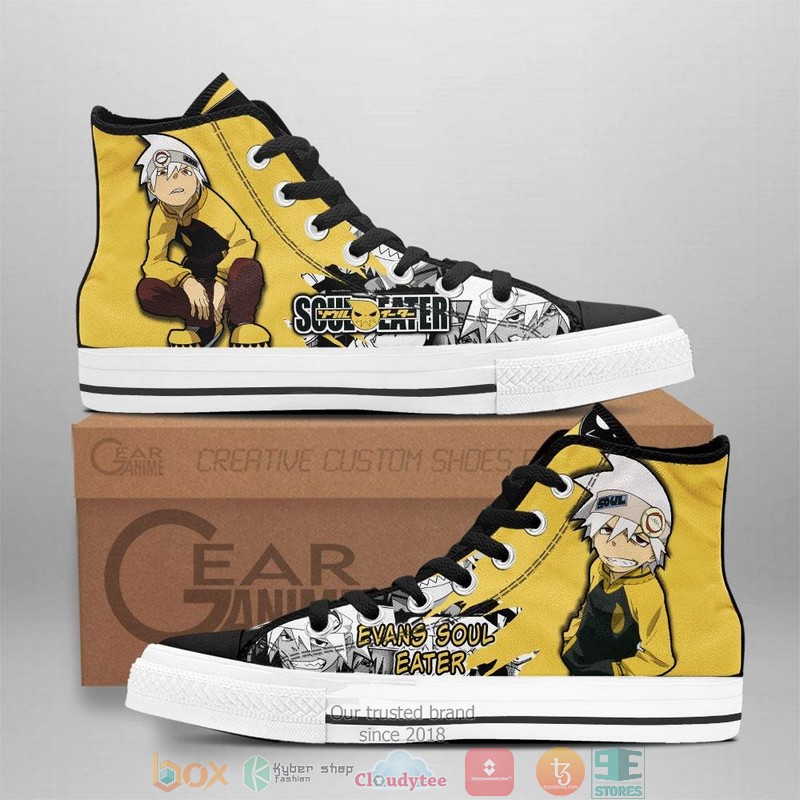 Soul Eater Evans Soul Eater High Top Canvas Shoes
