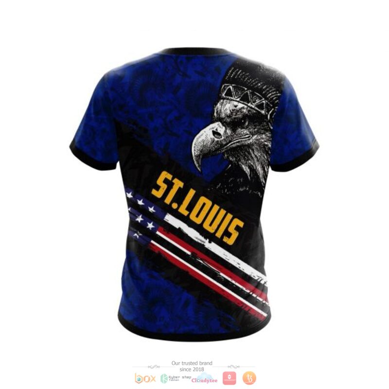 St Louis Blues NHL Eagle American flag 3D shirt hoodie 1 2 3 4 5 6 7 8