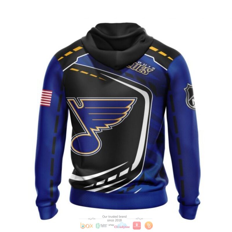 St. Louis Blues NHL black blue full print 3D shirt, hoodie 3 St Louis Blues NHL black blue 3D shirt hoodie 1 2