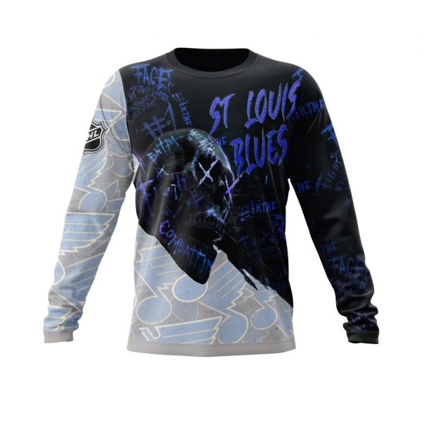 St Louis Blues Personalized NHL Skull Style 3d shirt hoodie 1 2 3