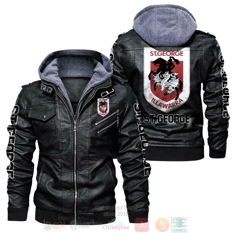 St George Illawarra Dragons NRL Leather Jacket