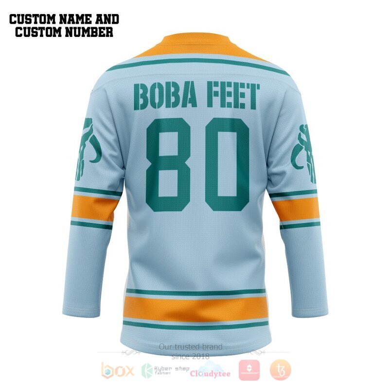 Star Wars Mandalorian Hockey Team Custom Hockey Jersey 2 Star Wars Mandalorian Hockey Team Custom Hockey Jersey 1