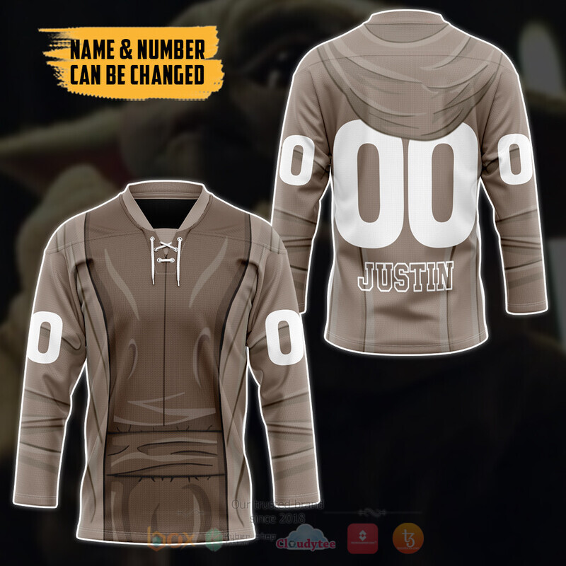 Star Wars Yoda Custom Hockey Jersey 3 Star Wars Yoda Custom Hockey Jersey 1 2