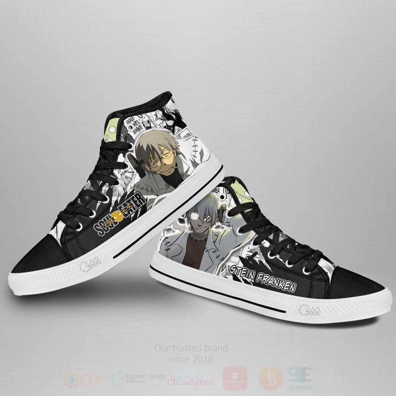 Stein Franken Academy Custom Manga Anime Soul Eater High Top Shoes 1 2 3