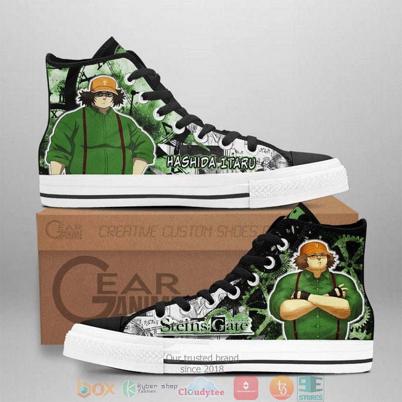 Steins Gate Hashida Itaru High Top Canvas Shoes
