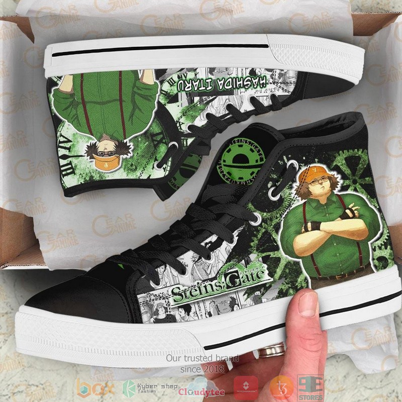 Steins Gate Hashida Itaru High Top Canvas Shoes 1