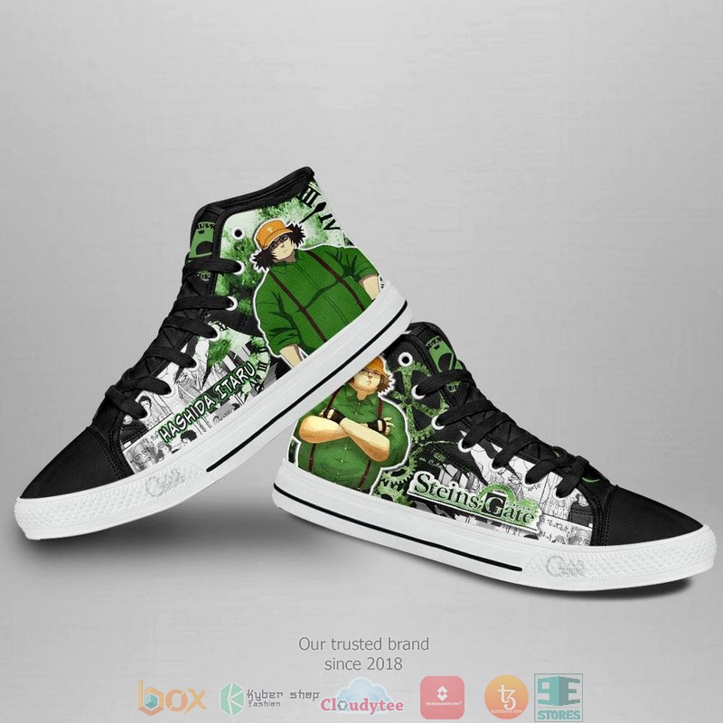 Steins Gate Hashida Itaru High Top Canvas Shoes 3 Steins Gate Hashida Itaru High Top Canvas Shoes 1 2