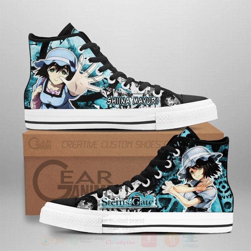 Steins Gate Shiina Mayuri Custom Manga Anime High Top Shoes