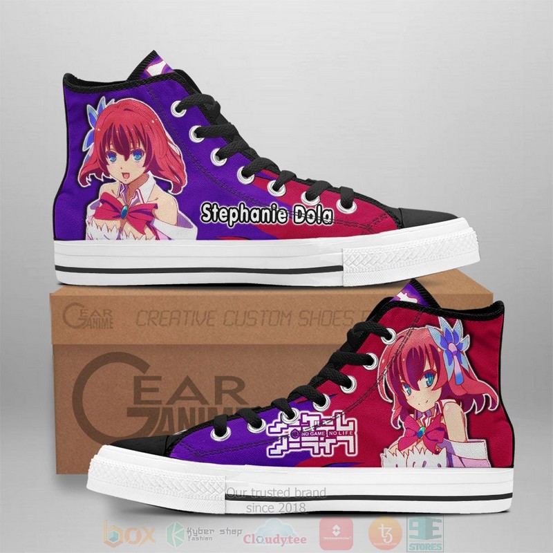 Stephanie Dola No Game No Life Anime Canvas High Top Shoes