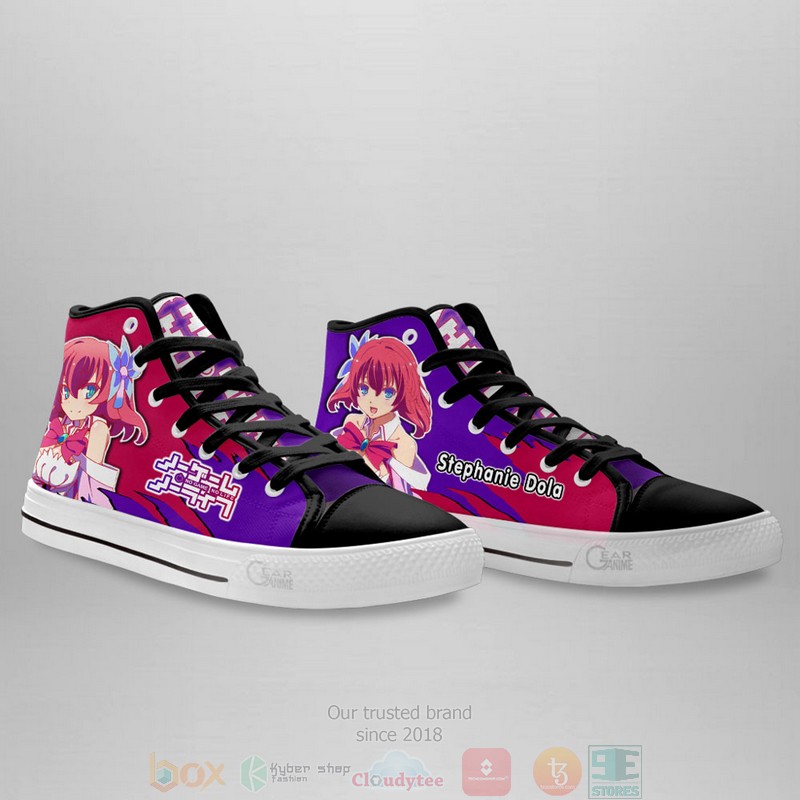 Stephanie Dola No Game No Life Anime Canvas High Top Sneaker Shoes 3 Stephanie Dola No Game No Life Anime Canvas High Top Shoes 1 2