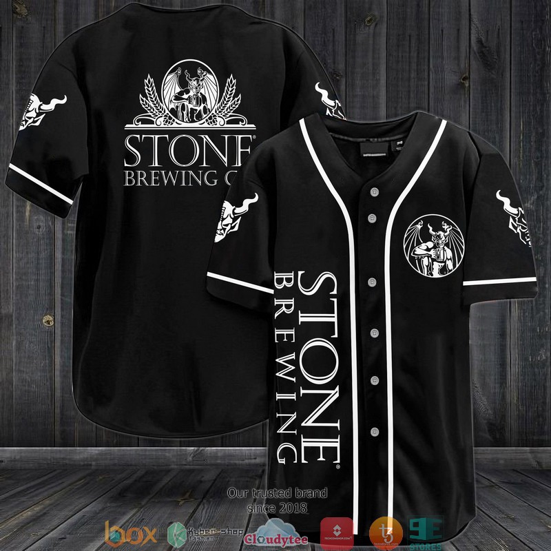 Stone Brewing Co Black Baseball Jersey