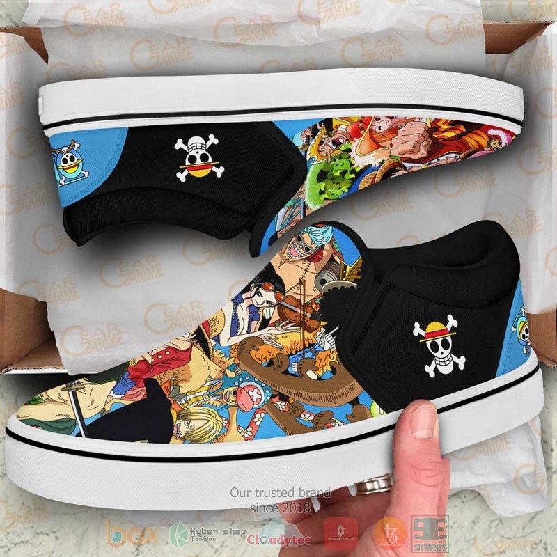 Straw Hat Pirates Anime One Piece Slip On Shoes 1