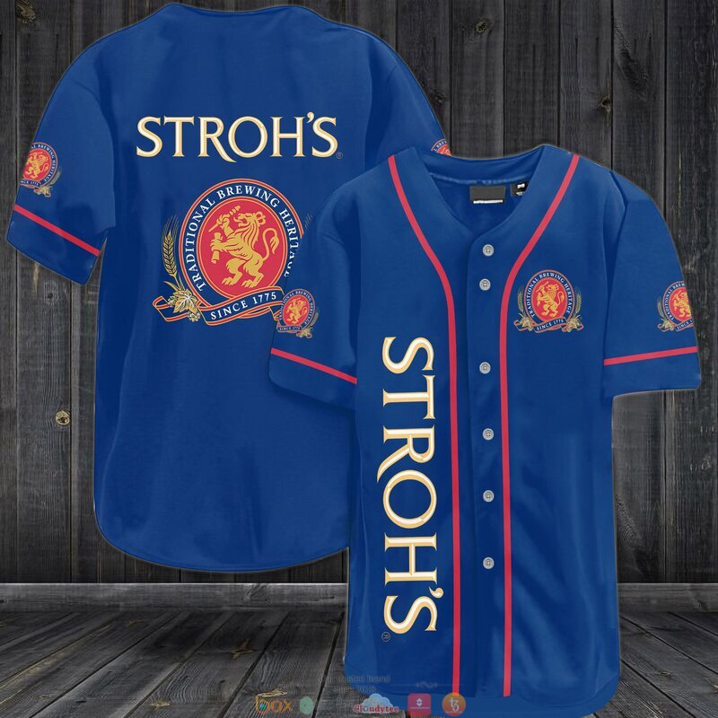 Strohs Brewery Baseball Jersey