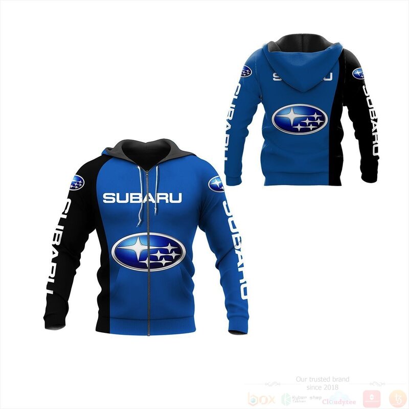 BEST Subaru Blue 3D All Over Pint Hoodie, Shirt 4 Subaru Blue 3D Hoodie Shirt 1 2 3