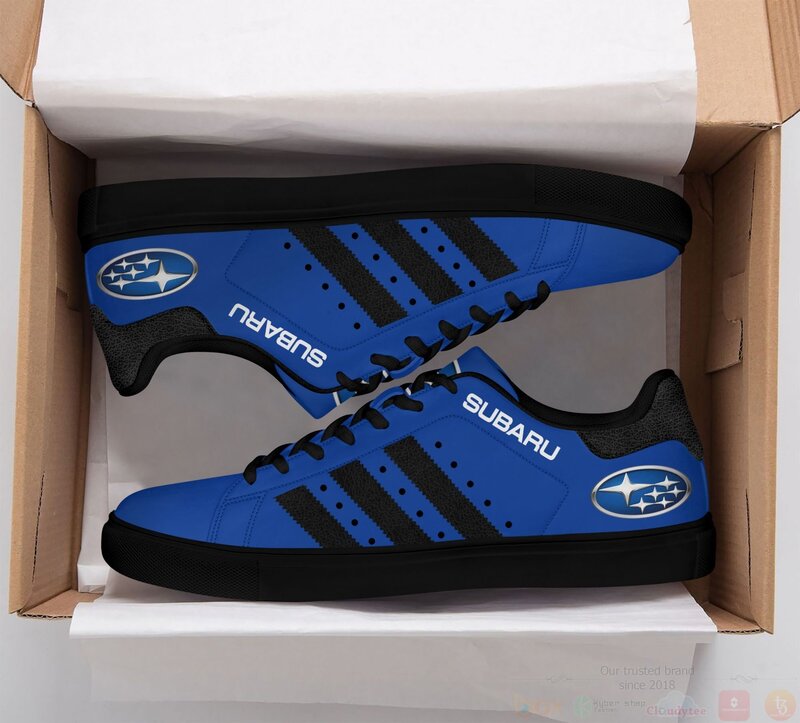 Subaru Blue Stan Smith Low Top Shoes