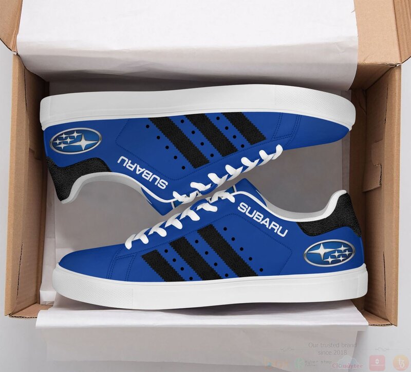 BEST Subaru Blue Stan Smith 2 Subaru Blue Stan Smith Low Top Shoes 1