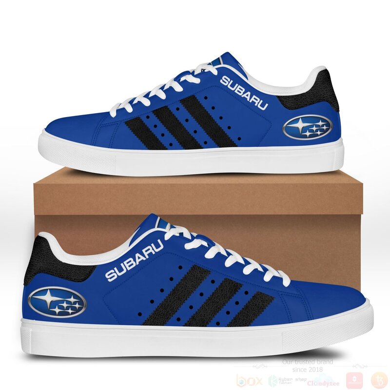 BEST Subaru Blue Stan Smith 4 Subaru Blue Stan Smith Low Top Shoes 1 2 3
