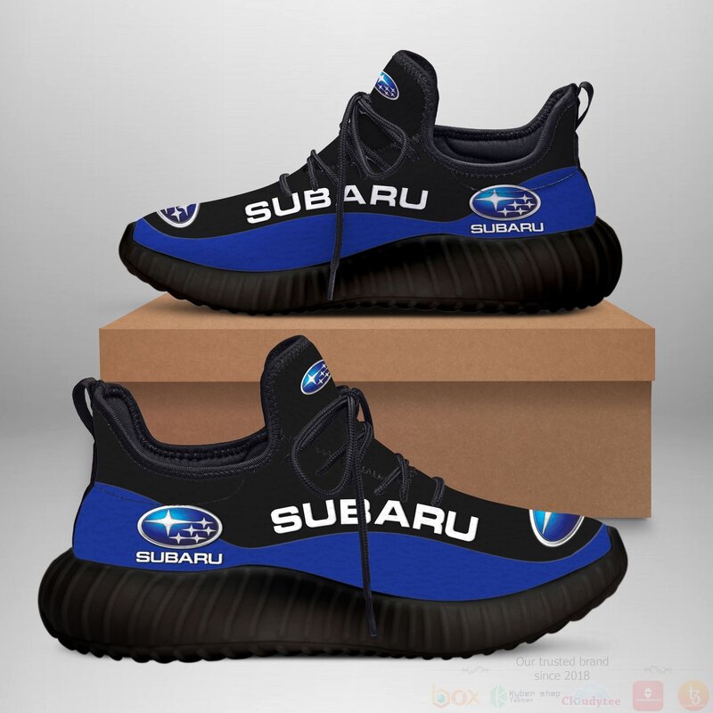 Subaru Blue Yeezy Sneaker Shoes