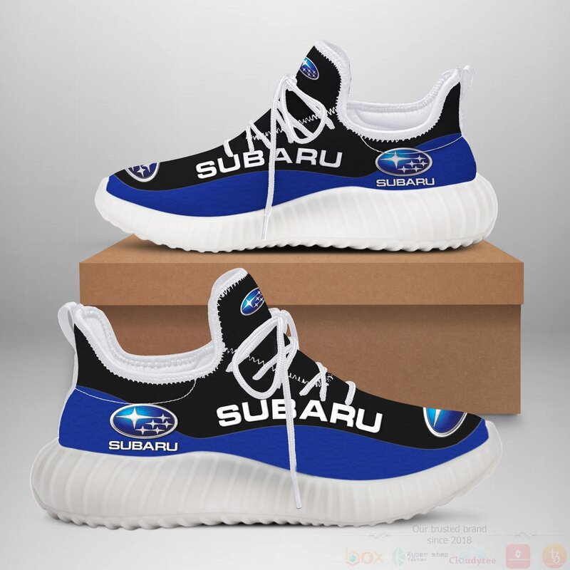 BEST Subaru Blue Yeezy Boost 2 Subaru Blue Yeezy Sneaker Shoes 1