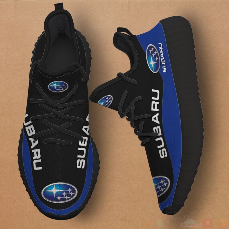 BEST Subaru Blue Yeezy Boost 3 Subaru Blue Yeezy Sneaker Shoes 1 2