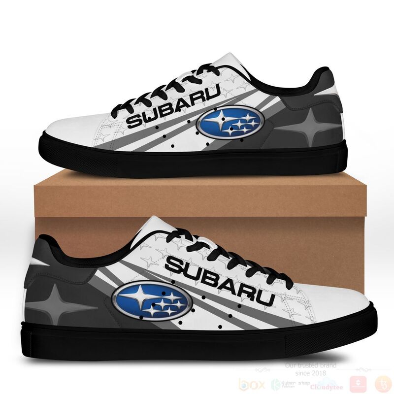 BEST Subaru Grey Stan Smith 3 Subaru Grey Stan Smith Low Top Shoes 1 2