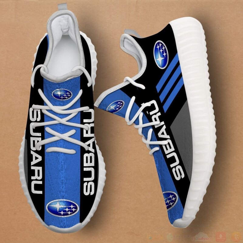 BEST Subaru Logo Blue Yeezy Boost 4 Subaru Logo Blue Yeezy Sneaker Shoes 1 2 3