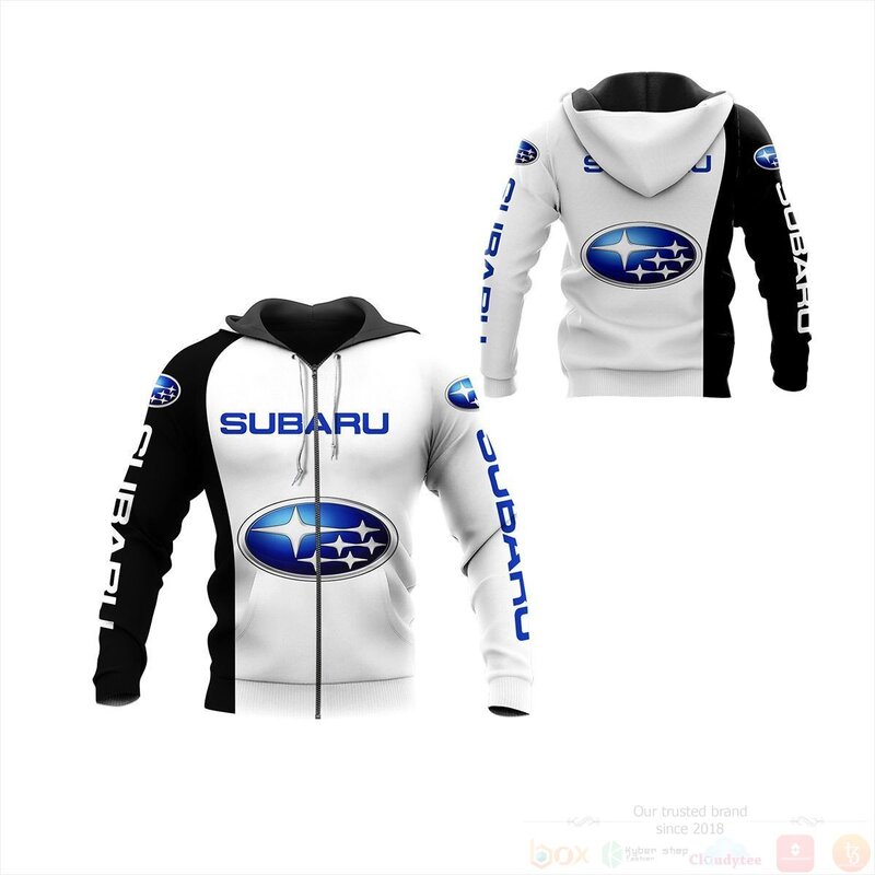 BEST Subaru Racing Black - White 3D All Over Pint Hoodie, Shirt 4 Subaru Racing Black White 3D Hoodie Shirt 1 2 3