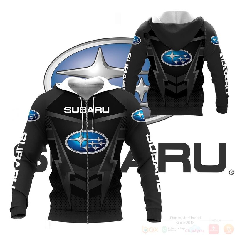 BEST Subaru Racing Black 3D All Over Pint Hoodie, Shirt 4 Subaru Racing Black 3D Hoodie Shirt 1 2 3