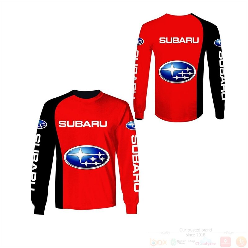 BEST Subaru Racing Red 3D All Over Pint Hoodie, Shirt 2 Subaru Racing Red 3D Hoodie Shirt 1
