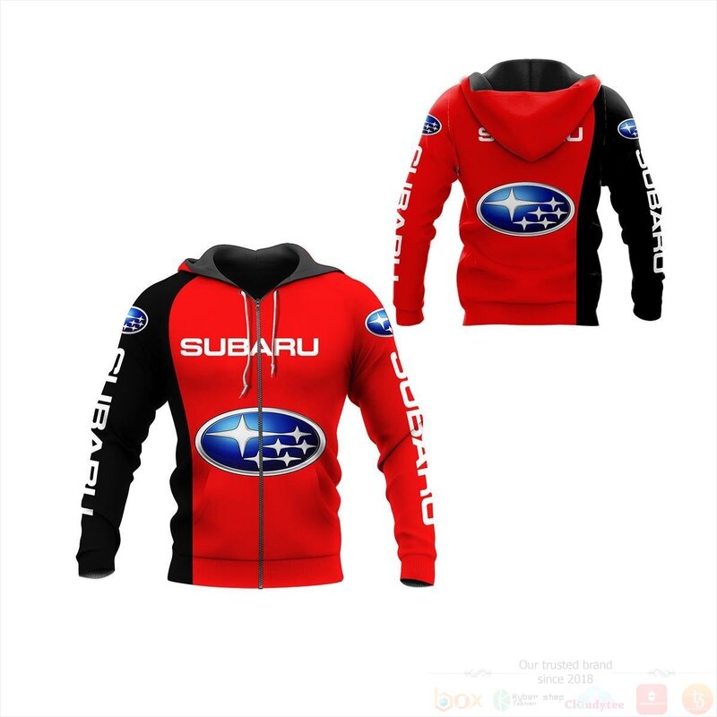 BEST Subaru Racing Red 3D All Over Pint Hoodie, Shirt 4 Subaru Racing Red 3D Hoodie Shirt 1 2 3