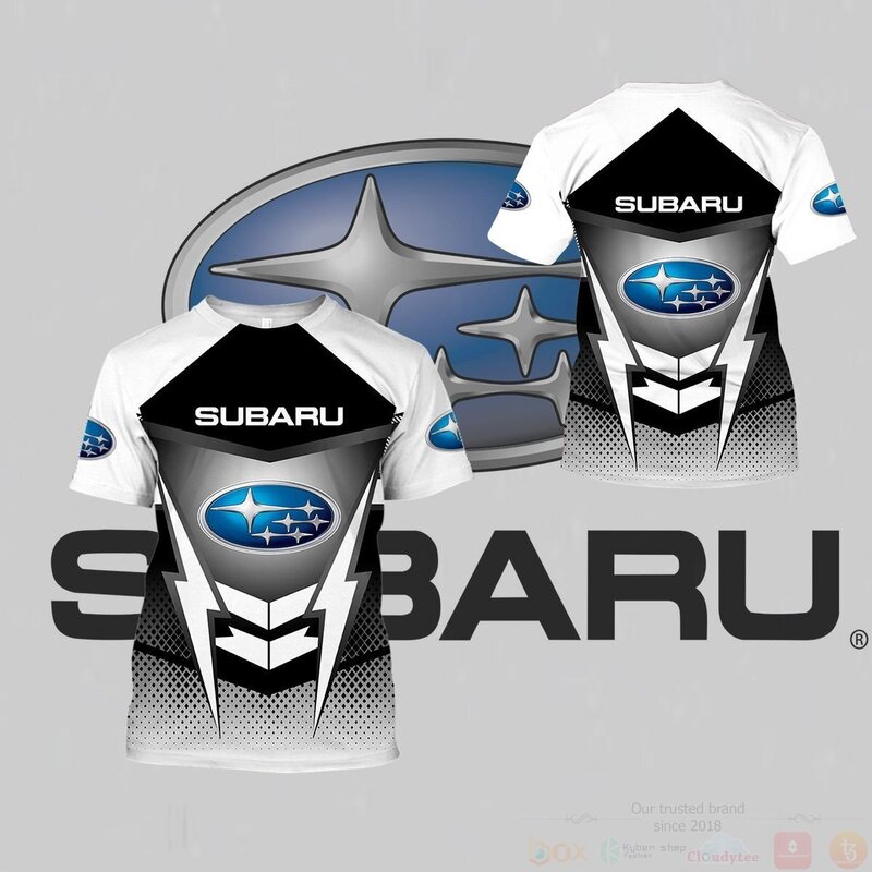 BEST Subaru Racing White 3D All Over Pint Hoodie, Shirt 3 Subaru Racing White 3D Hoodie Shirt 1 2