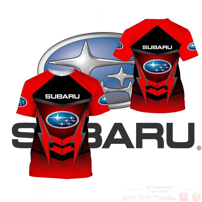 BEST Subaru Red 3D All Over Pint Hoodie, Shirt 3 Subaru Red 3D Hoodie Shirt 1 2